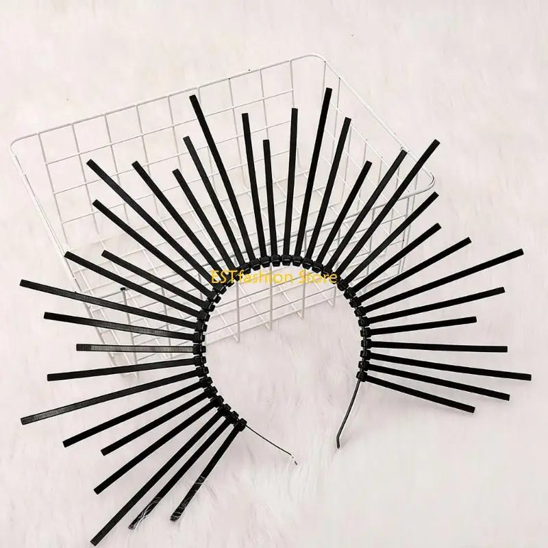 

Y5GC Crown Headband Baroque Crown Mary Crown Headband