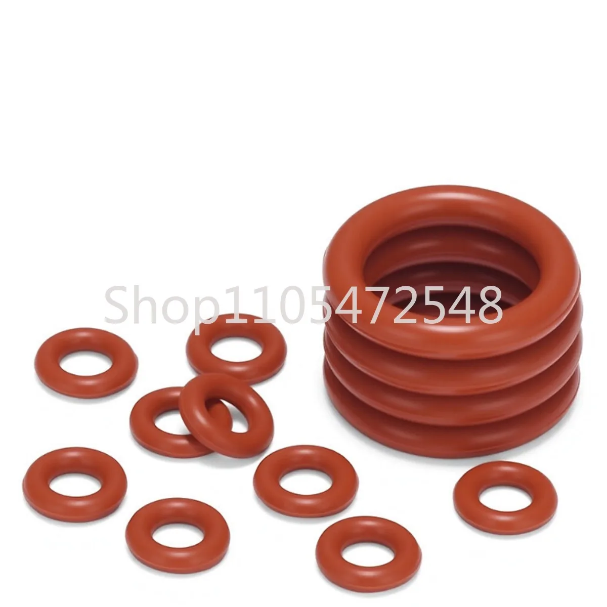 Red Silicone Rubber O Ring Sealing Washer CS 1/1.5/2/2.4mm Food Grade VMQ O-ring Plumbing Gaskets Oil Resistant Rings OD 5-90mm
