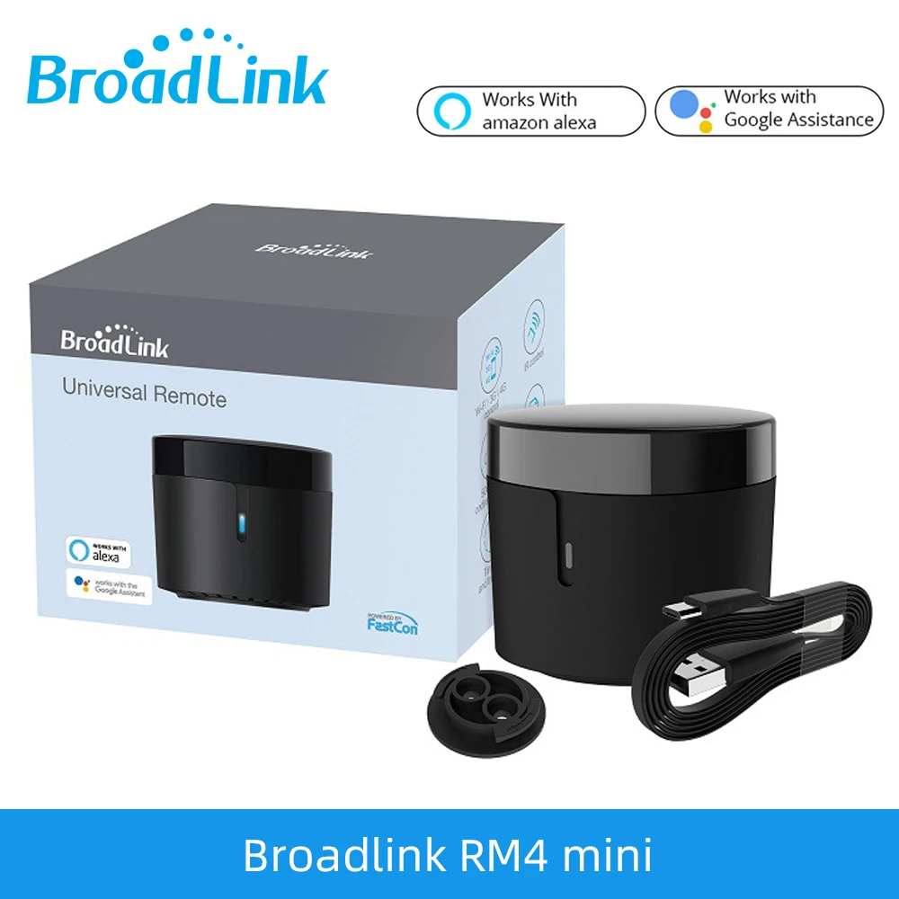 BroadLink RM4 Mini IR Remote Control Bluetooth Controller Smart Wifi Universal Switch Works Alexa Google Home Assistant Domotica
