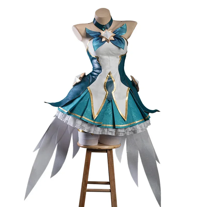 IN STOCK UWOWO Soraka Cosplay League of Legends/LOL: Star Guardian Soraka SG Cosplay Costume Dress Halloween Cos