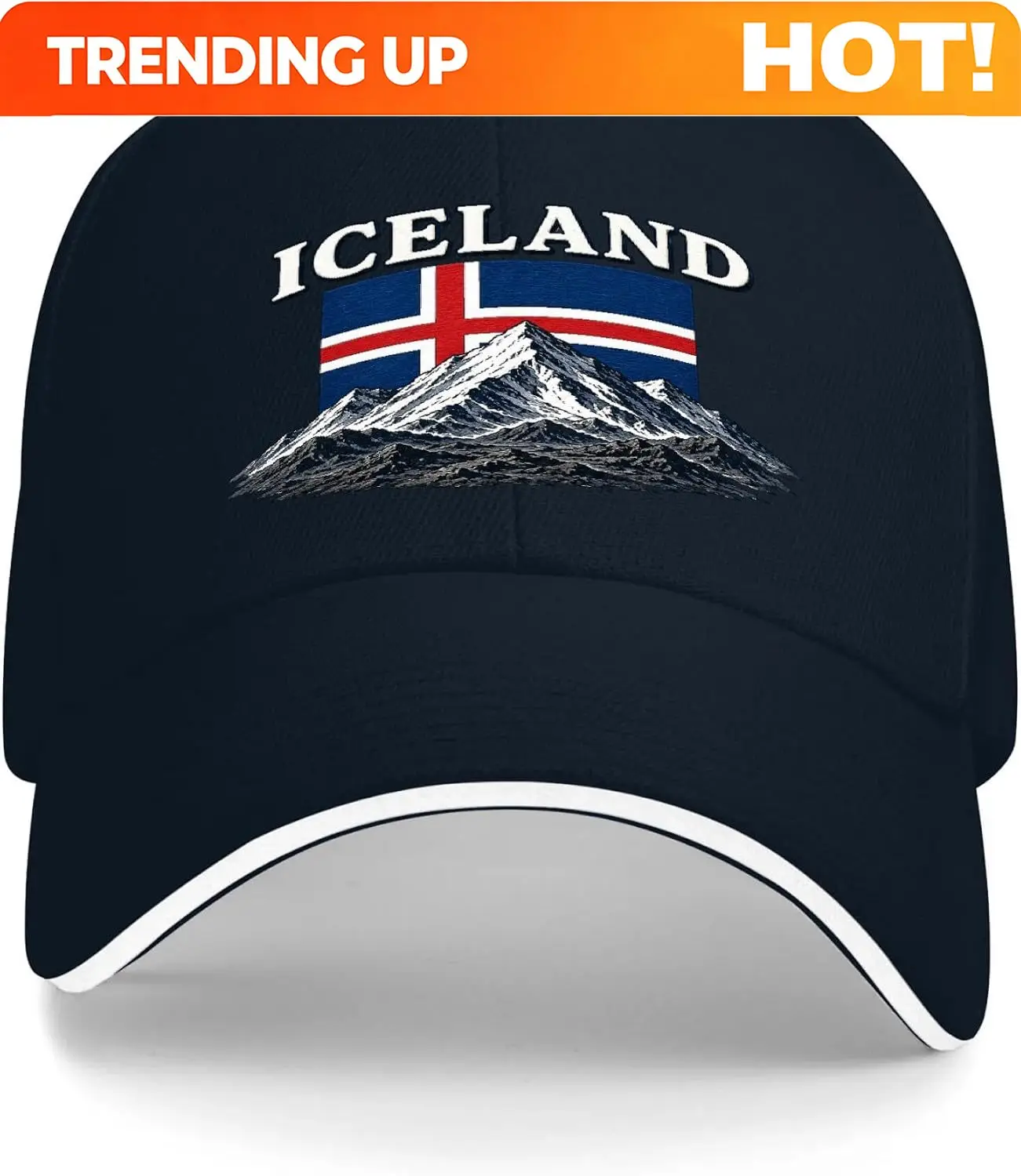 Customization National Elements Print Baseball Cap Adjustable Polyester Fabric Dad Hats For Women Men
