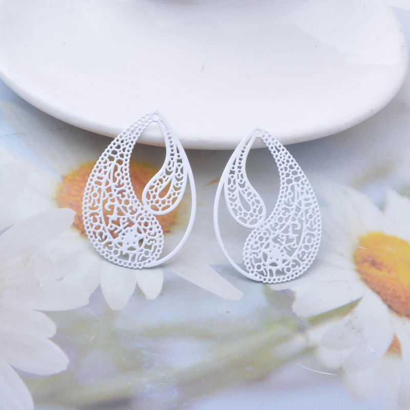 30 Stück AB2391 Messing-Tropfenanhänger für Ohrringe und Schmuck – Detail 10