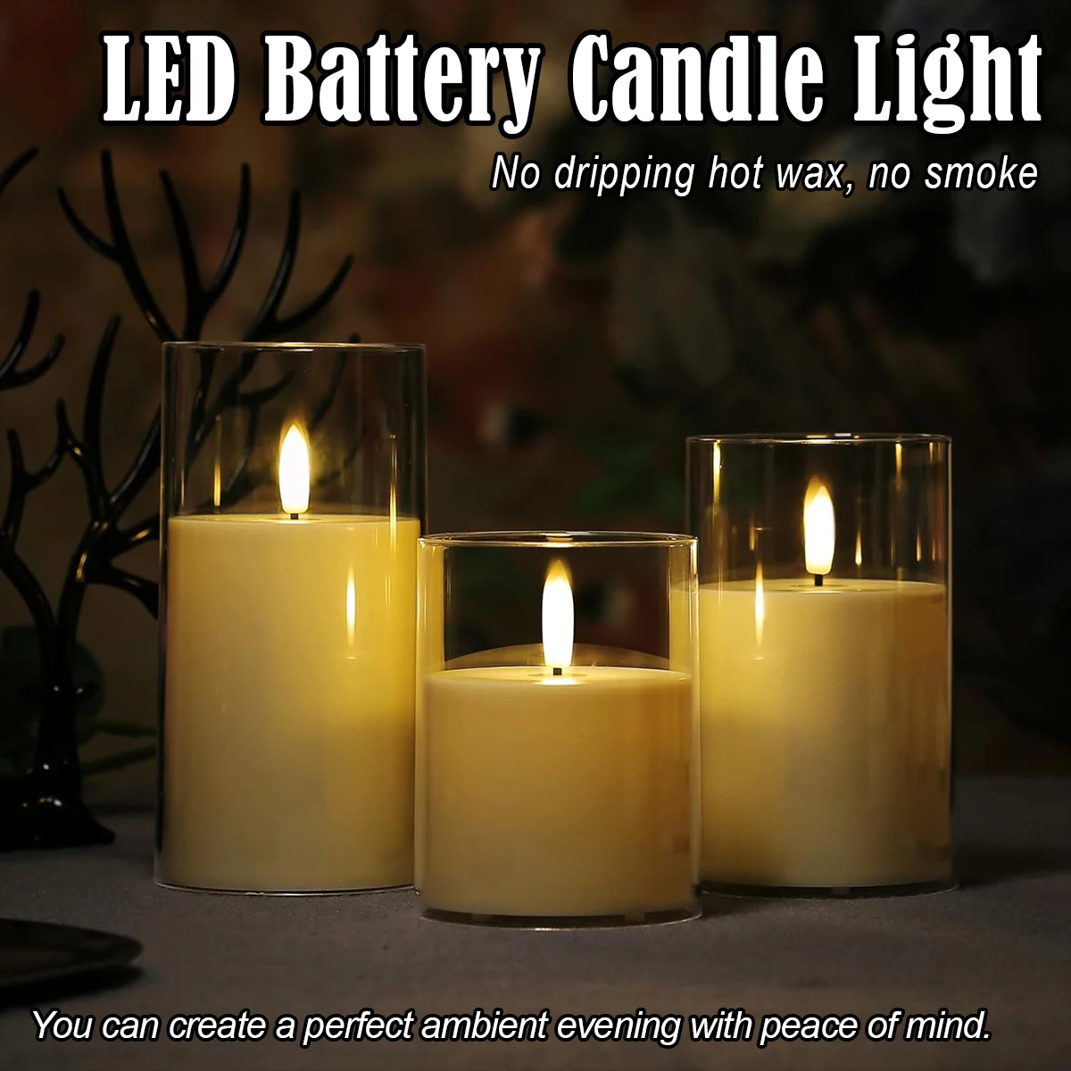 

Led Battery Candle Light Party Halloween Tea Powered Tealight Flameless Operated Birthday Lamp Romantic Hand Flickering Home For