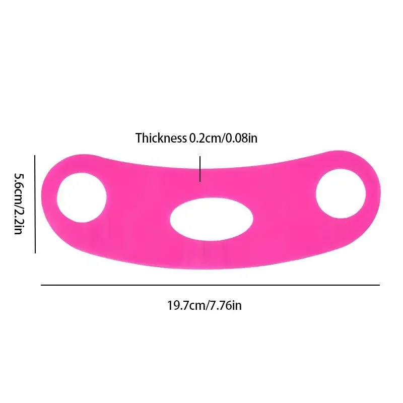 Vラインシリコンフェイスバンドゥシェイパー あご頬リフトアップベルト 鼻唇溝フェイシャルマッサージストラップ 女性用美容スキンケア