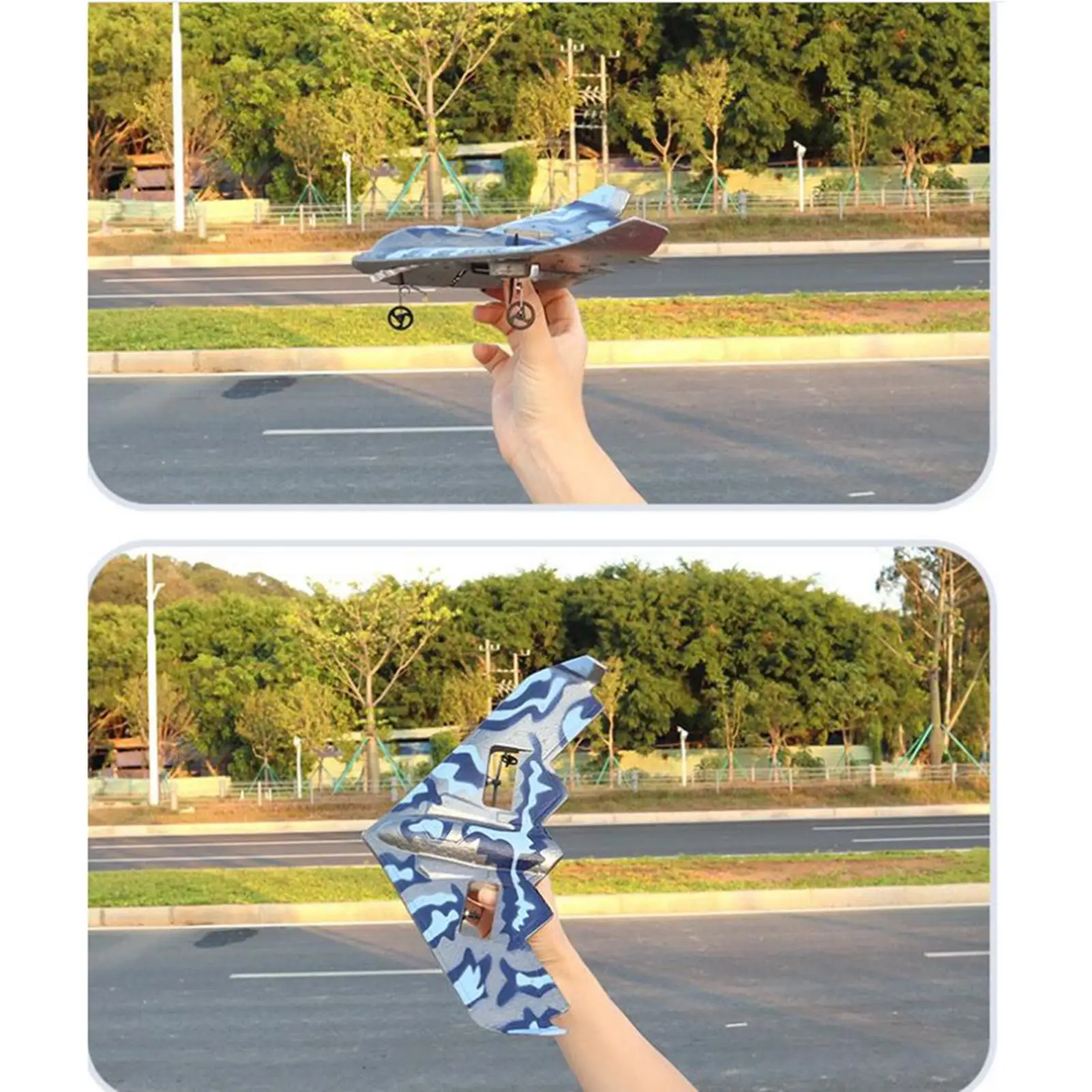 2.4G 2 Channel RC Airplane with LED Night Light Glider for Boys Toy Beginner