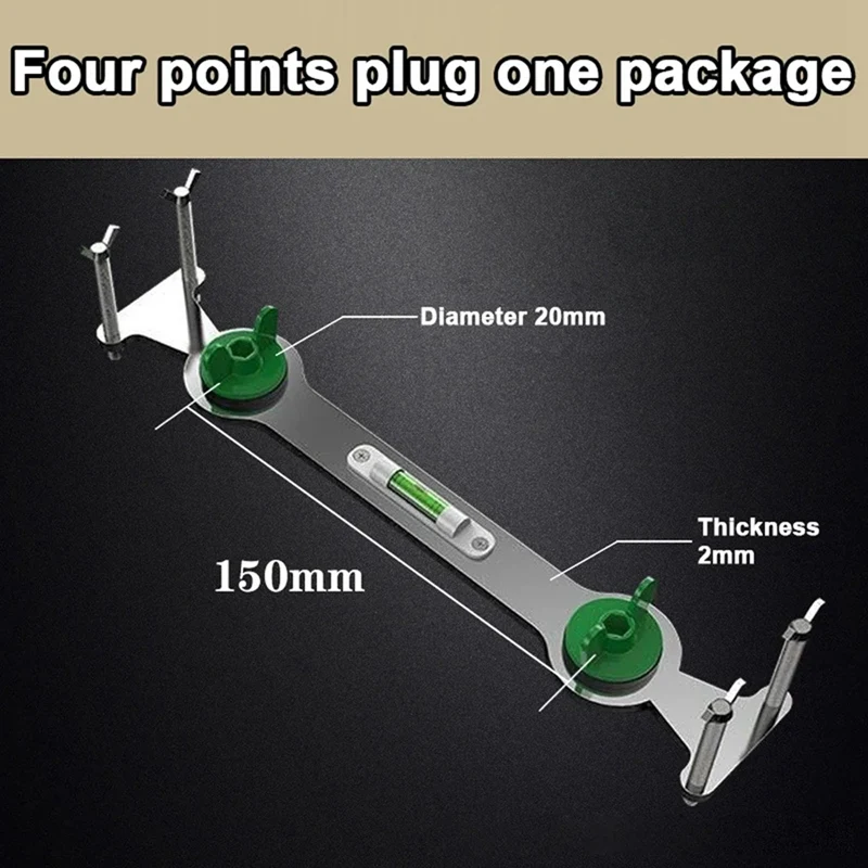 ท่อน้ำร้อนและเย็น4จุดตัวช่วยในการติดตั้งปรับระดับแบบคงที่ช่วยในการอาบน้ำเครื่องทำน้ำอุ่นได้อย่างง่ายดาย