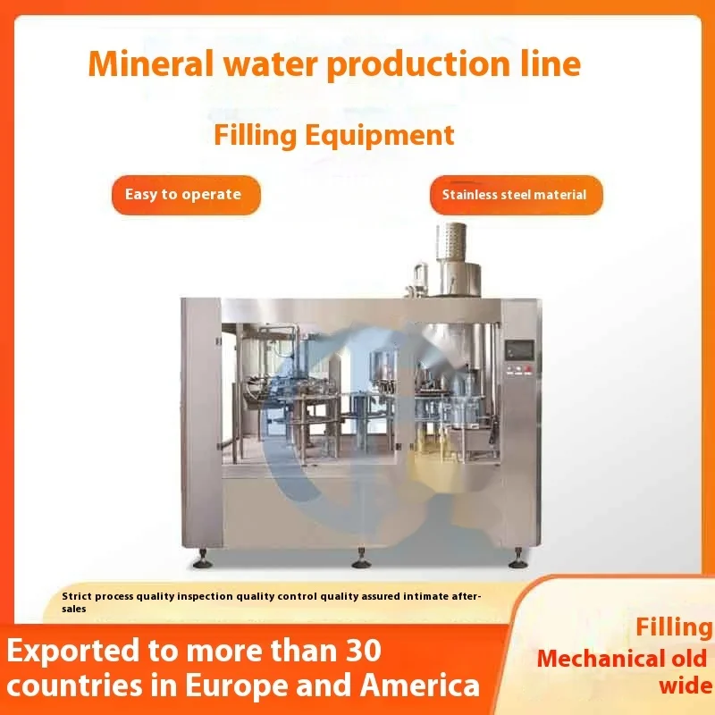 

Purified Line Bottled Mineral Water Production Equipment Three-in-one Filling Machine Automatic Filling Machine Fully Automatic