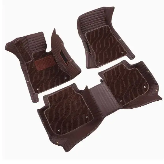 

High quality rugs! Custom full set car floor mats for Land Rover Discovery 5 2025-2017 7 seats waterproof double layers carpets