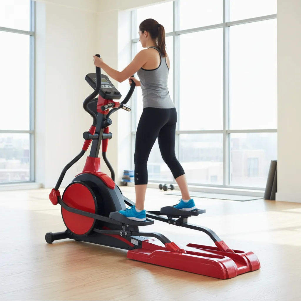 Commercial Self Generating with 8 Resistance Levels Hyper-quiet Drive System Exercise Cross Trainer Elliptical Machine