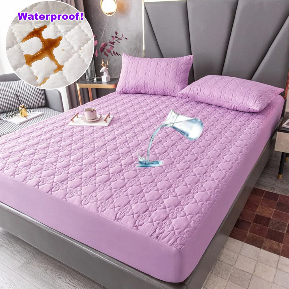 1PC Waterproof Bedsheet, Urine Barrier Mat, Mengsi Mattress Protective Cover, Cotton Clip, Non Slip Mattress Cover 여름 침대 커버