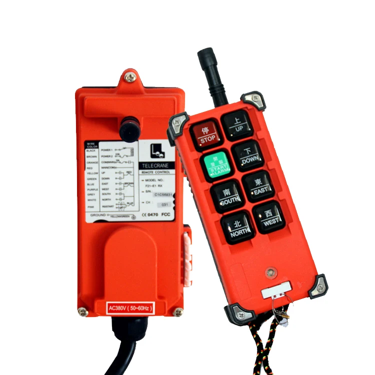 Hot Sale 8 Single Speed Button F21-E1B Wireless Remote Control Industrial  Hoists Overhead Rc Lifting Crane  