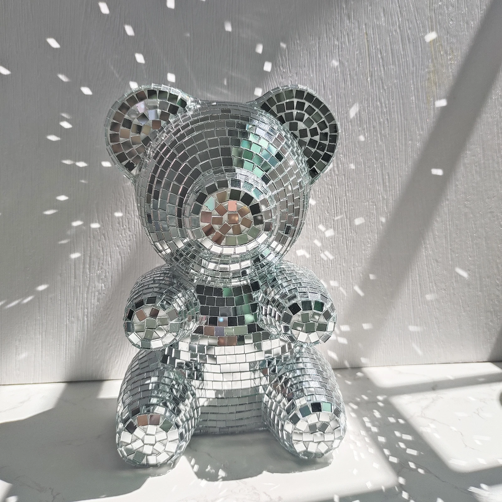 

Disco Bear Modern Home Decor Bear Shape DJ Light Kawaii Room Decor Disco Ball Table Bar Stage Rotating Disco Wedding Decoration