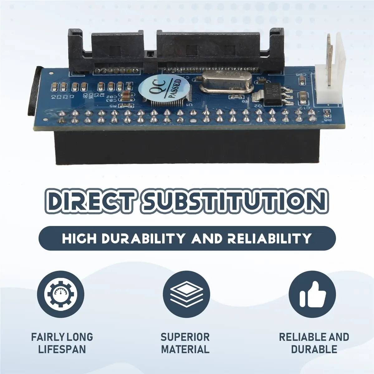 NEW DT85-3.5-Inch IDE To SATA Adapter Card Desktop Hard Disk IDE Optical Drive To SATA Converter Parallel Port To Serial Port