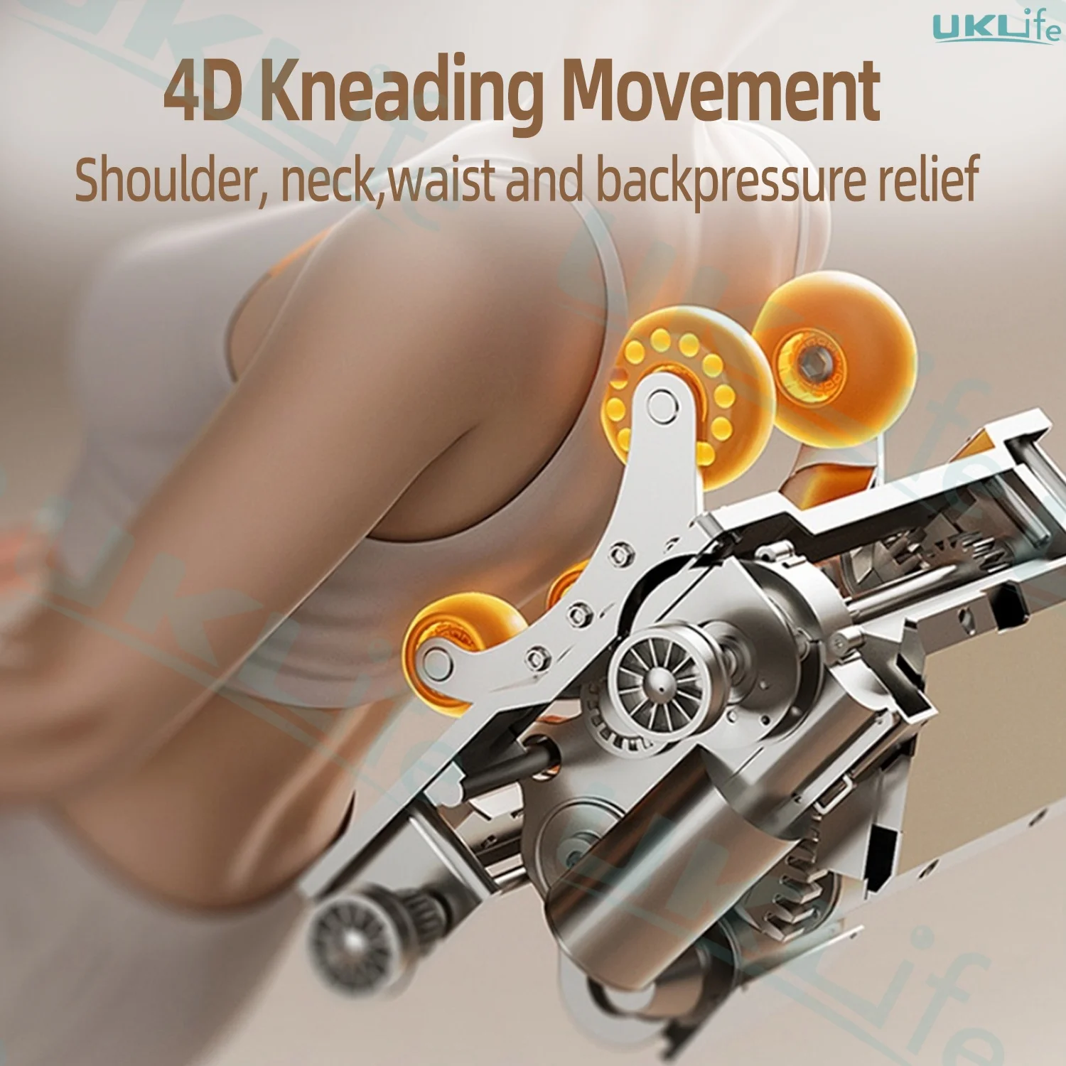 كرسي تدليك فاخر بضمان لمدة 3 سنوات، ثنائي النواة 4D بدون جاذبية مع ضغط هواء كامل الجسم، مطاط تايلاندي ثلاثي الأبعاد وساق كهربائية L