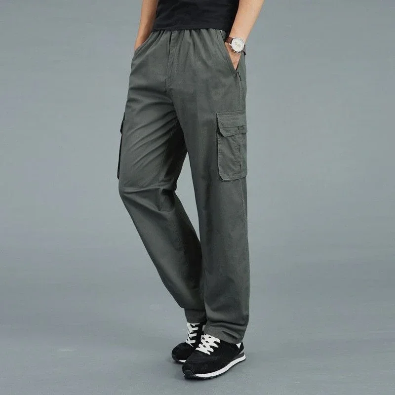 

Low Price Men's Cargo Pants Plain Joggers Long Fashion Nylon High Quality Emo Designer Cheap Street New In Loose Male Trousers