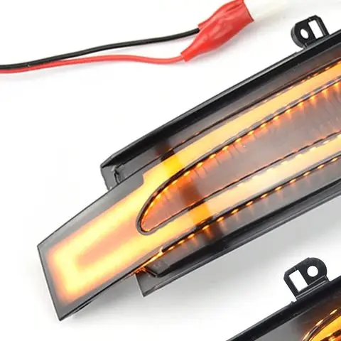 2Pcs Flowing LED Mirror Indicator Light For Mercedes‑Benz G‑Class W463 GL‑Class X164 2013‑2019 Rearview Mirror Blinker Lamp