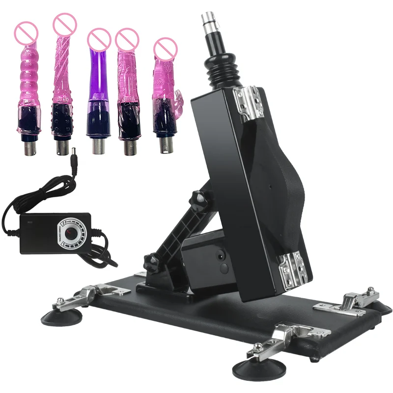 Mute Sex Machine with Masturbation Dildos for Women/Men Automatic Adjustable Angle Retractable Love machine Suction cups