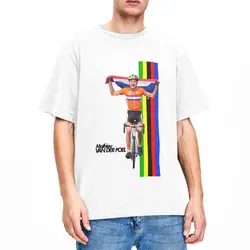 Men Women's T Shirt Cyclist Winner Van Der Poel Cycling Merch Cool 100% Cotton Short Sleeve T Shirt Crewneck Clothes All Seasons