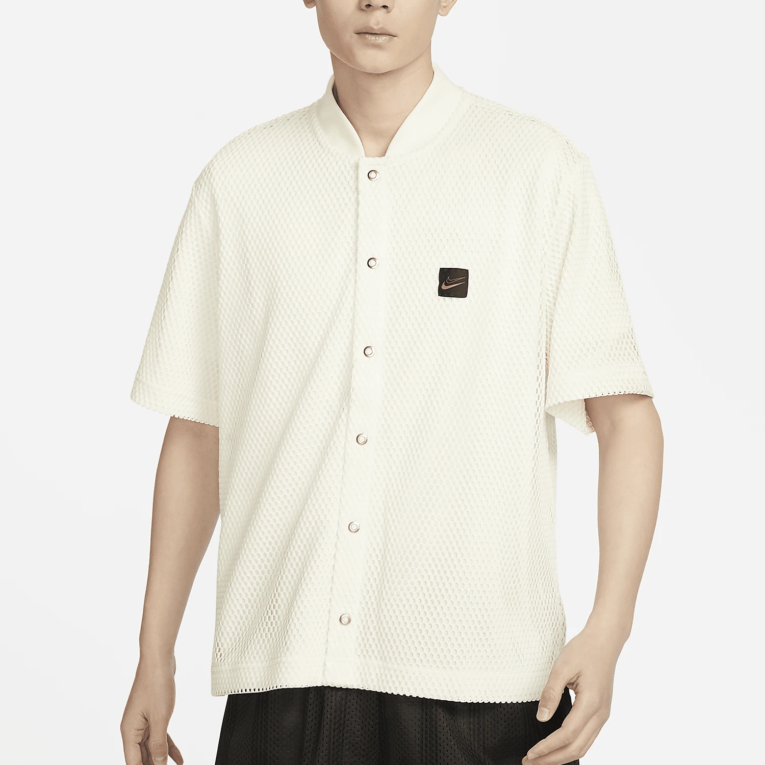 

Официальный летний новый мужской баскетбольный топ Nike с короткими рукавами из мягкой вязки FN3040-133