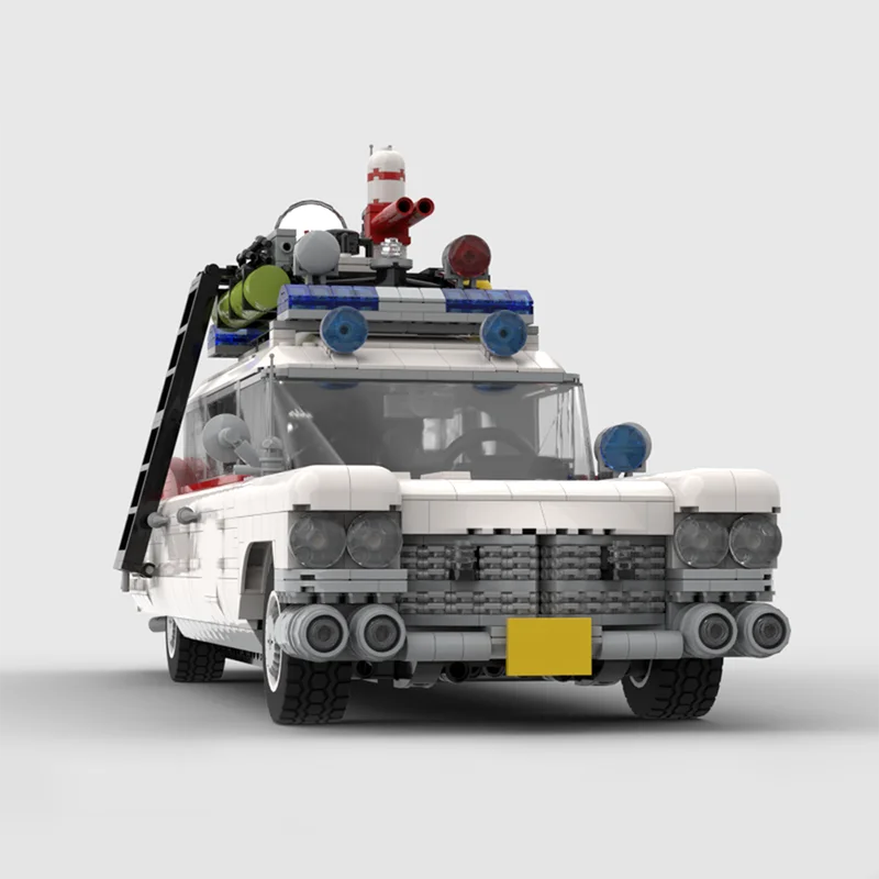 3250 PCS MOC ECTO-1 คลาสสิกภาพยนตร์โมด Ghostbusters Retro Vehicle Classic Car Model DIY Building Blocks ของขวัญวันเกิดของเล่น