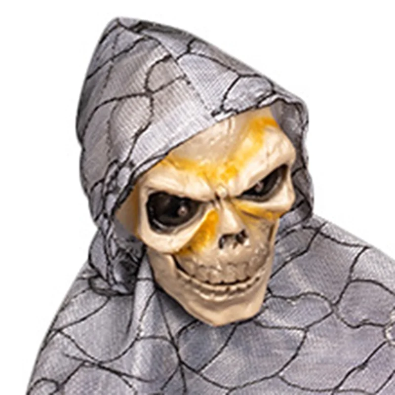 ABHU وعاء حلوى الهالوين طبق الحلوى مع الحركة وعاء حلوى الهالوين أوعية الفاكهة الشبح مع عيون مضيئة وصوت زاحف