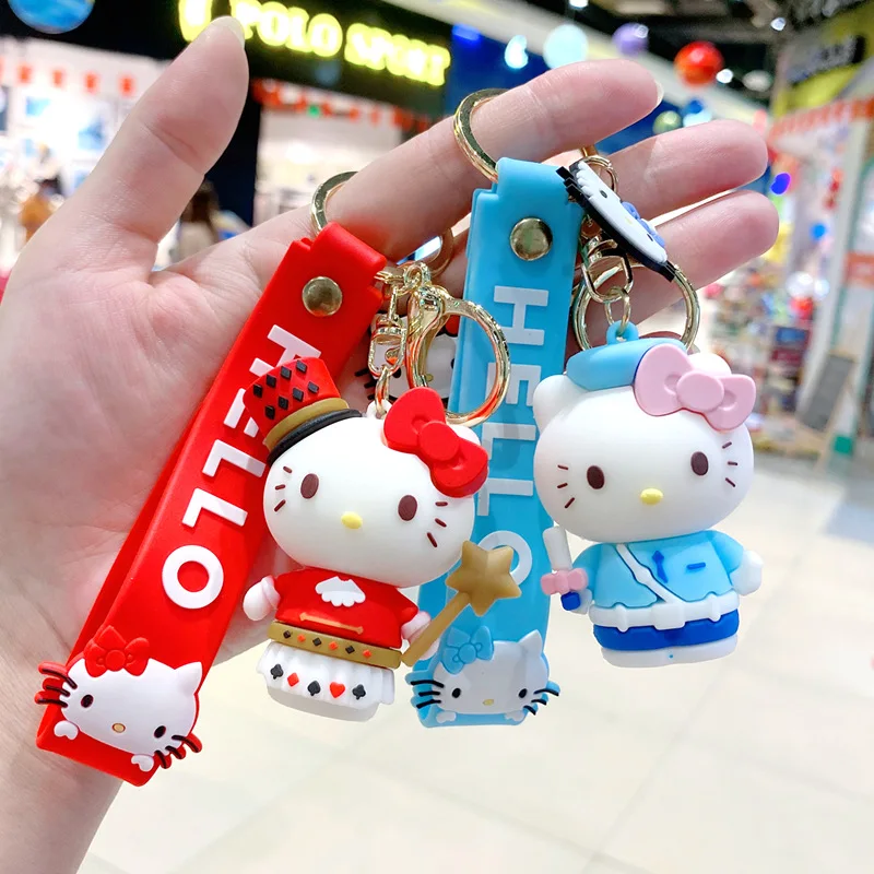 

Sanrioed Hellokitty New Girl Heart Cartoon Cute Keychain Creative Trinkets Cute Car Key Schoolbag Keychain