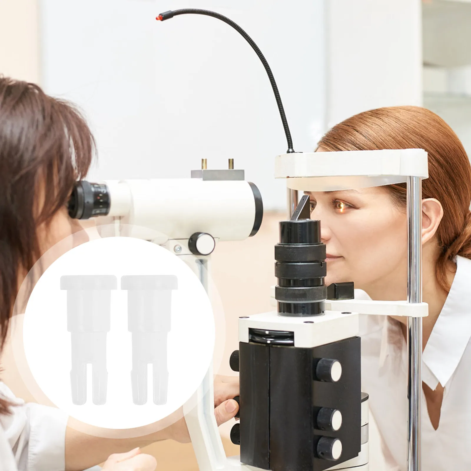 

1Pair Optical Chin Rest Paper Quality Plastic Safety Pin for Optometry Supplies Optical Shop Hospital School Use