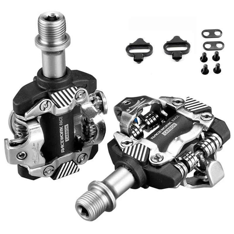 

Bicycle Self-Locking Pedal XT MTB Bike Clipless SPDING Pedals With Cleats Mountain Bike Cycling Pedal M8100 Bearing Pedal