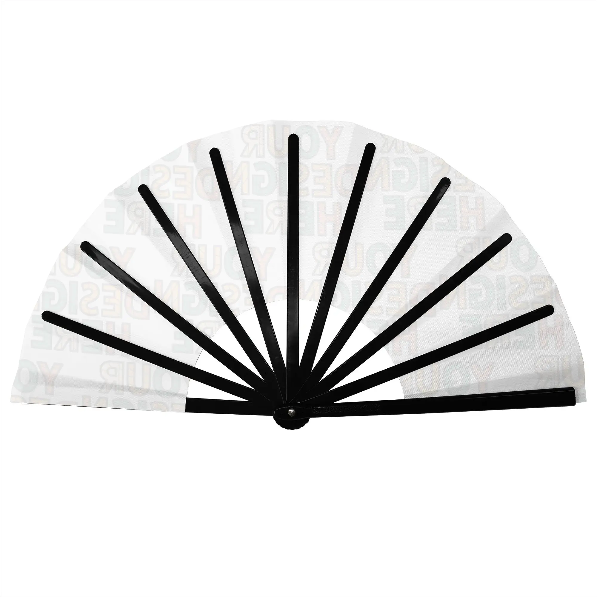 Custom Your Design Traditional Folding Fan Chinese Style  High-Quality Polyester Fans Gift Classic Decorative Hand Fan