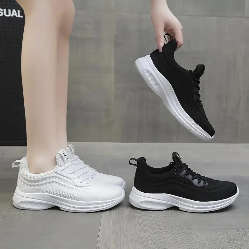 White Shoes for Women 2024 Summer New Casual Sports Shoes Versatile Flat Tenis for Students