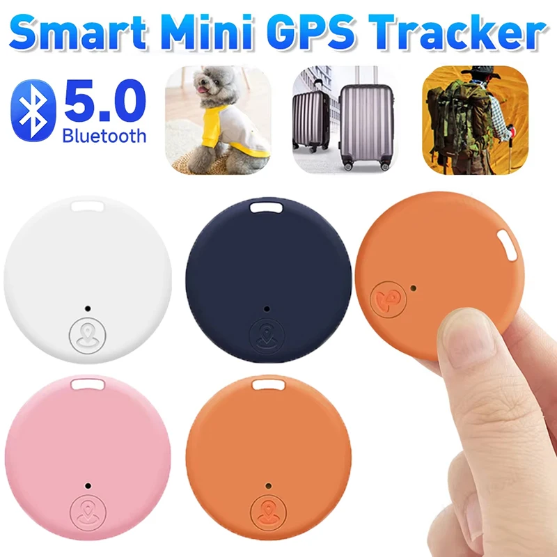 5pcs Mini GPS Locator AntiLost ALARM กระเป๋าสตางค์พวงกุญแจแท็กสมาร์ทบลูทูธ Tracer พวงกุญแจสัตว์เลี้ยงเด็ก Tracker Key Finder