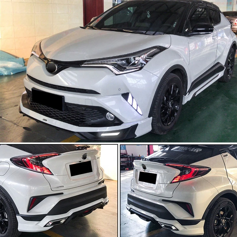 Front Lip Side Skirt Rear Lip Body Kit Primed Matte Black Fit for Compact SUV 2018-2019 CL-157