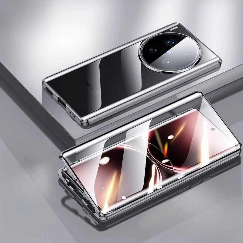 

360° Magnetic Glass Cases for Vivo X200 Ultra Full Protection Back Cover for VIVO X200S X200Ultra Protective Shell Funda