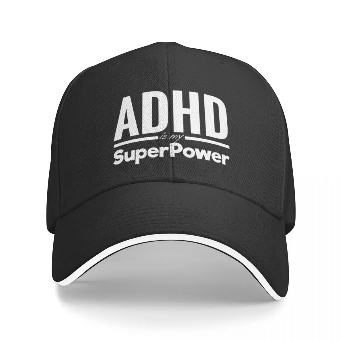 AD HD Is My Super Power Hiking Baseball Cap For Mens Sport Coquette Beach Sun Hat Casual Peaked Cap