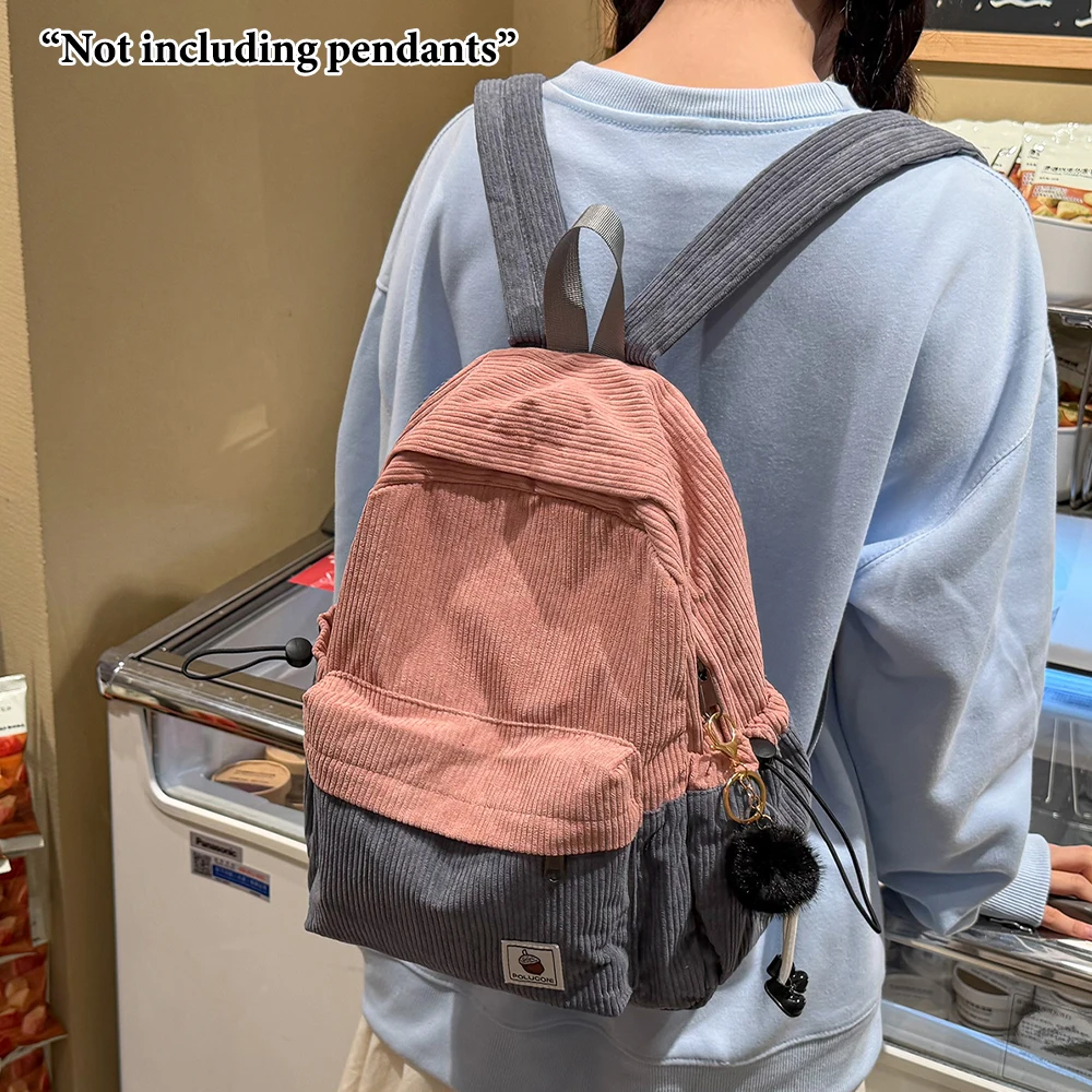 mochila-de-corduroy-com-blocos-de-cores-bolsa-escolar-casual-com-detalhe-de-cordao-e-alcas-ajustaveis-para-adolescentes