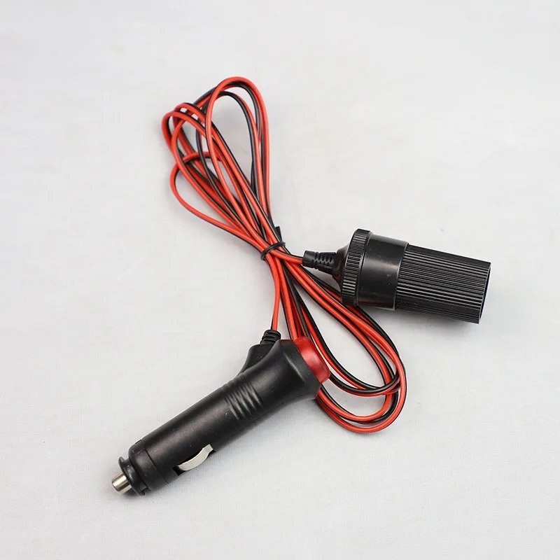 Car Cigarette Lighter Extension Lead 18AWG With On‑Off Switch Male‑Female Cord for Refrigerator Vacuum Cleaner Charging Devices