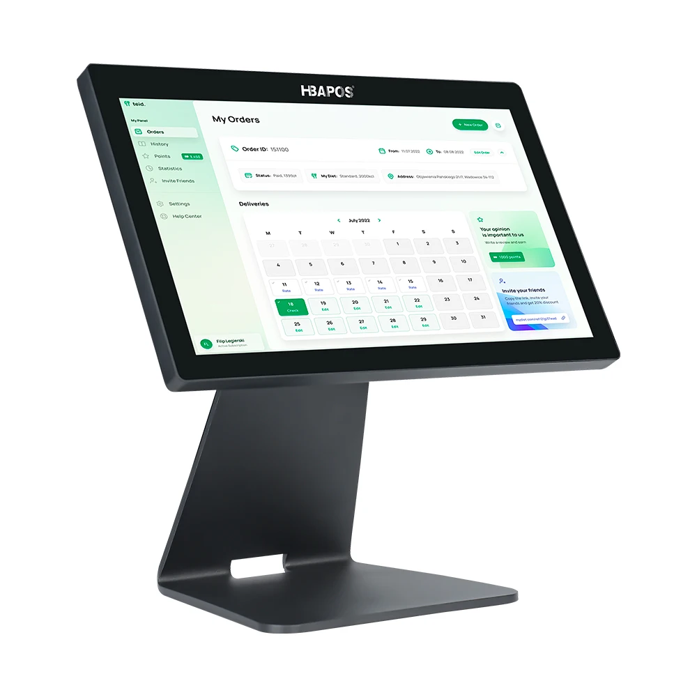 

POS-терминал с двумя 15-дюймовыми экранами для ресторанов, отелей, супермаркетов, сенсорный кассовый аппарат для ATV и UTV