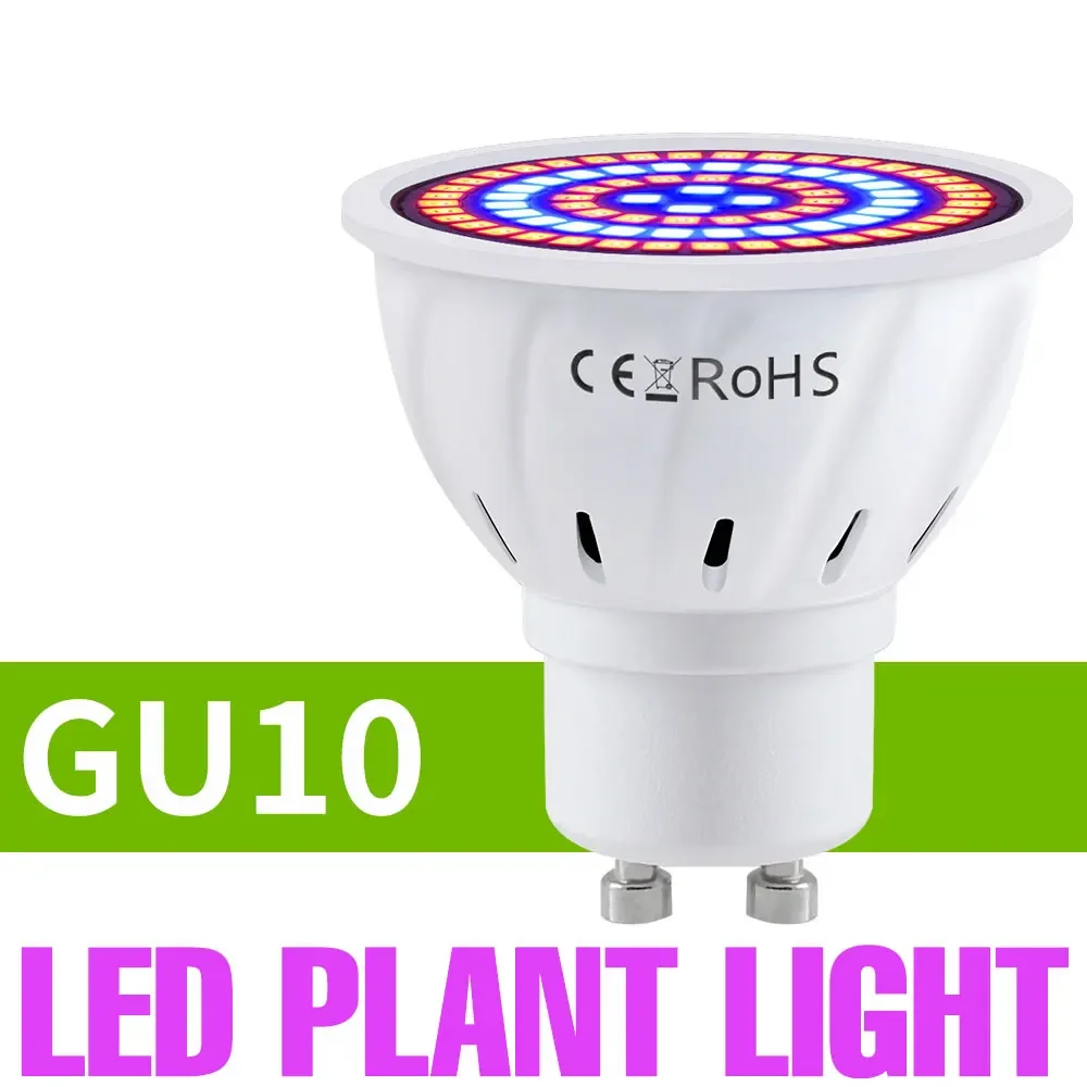 9W E27/E26 LED Grow Light GU10 Volledige Spectrum Plant Lamp E14 Voor Indoor Ingemaakte Fruit Growbox Teelt Lamp MR16 AC220V 5W 7W