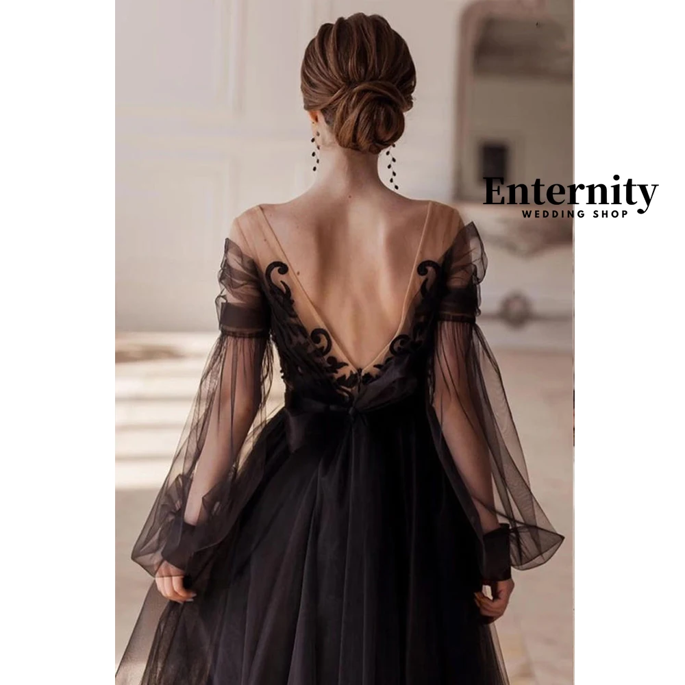 Romantic Off Shoulder Wedding Dresses For Woman V Neck Womens Dresses Long Sleeves With Cuffs Wedding Dress Vestidos Para Mujer