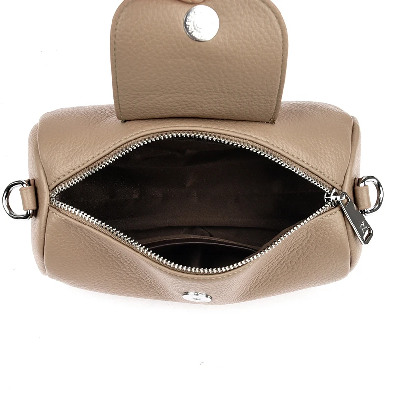 حقيبة كتف نسائية من جلد البولي يوريثان بلون نقي بتصميم عتيق، حقيبة يد أسطوانية فاخرة للاستخدام اليومي، محفظة كروس لمحفظة الهاتف