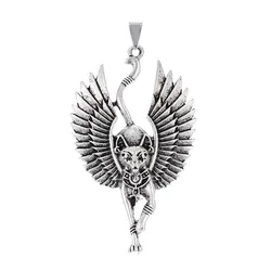 DIY Handmade Creative Charms Statue Cat Pendants For Necklace Egyptian Sphinx Jewelry Making Findings Components