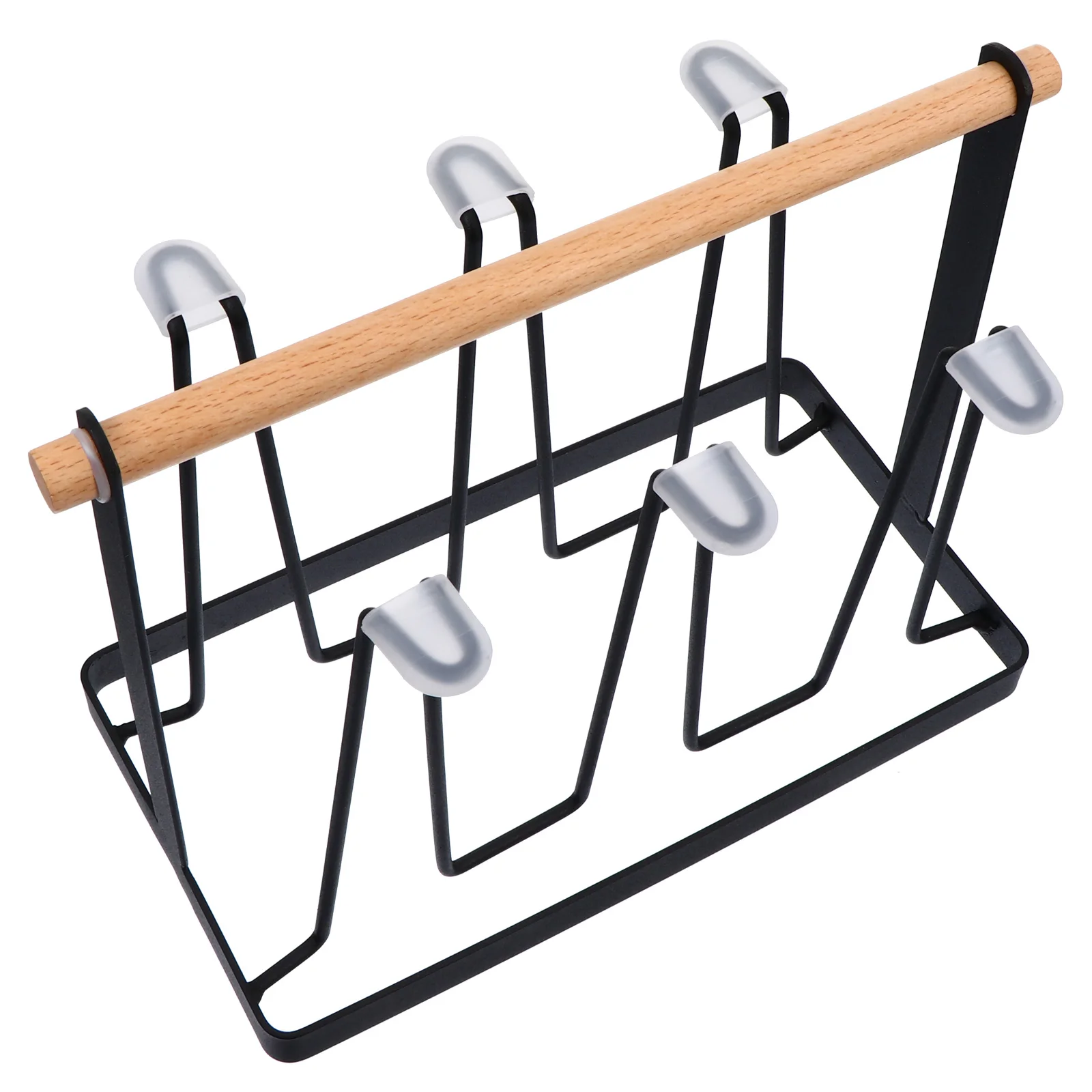 

Cup Drainer Wrought Iron Water Drain Holder Countertop Drying Rack Wooden Table St Glass Drainer U shaped Design Quick Drainage