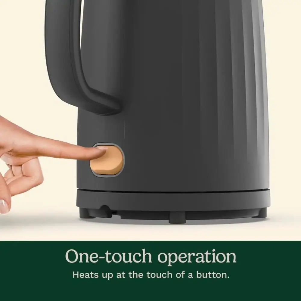 غلاية كهربائية مزدوجة الجدار سعة 1 لتر، إيقاف تلقائي سريع الغليان، الماء الساخن، الشاي، القهوة، أجهزة المطبخ