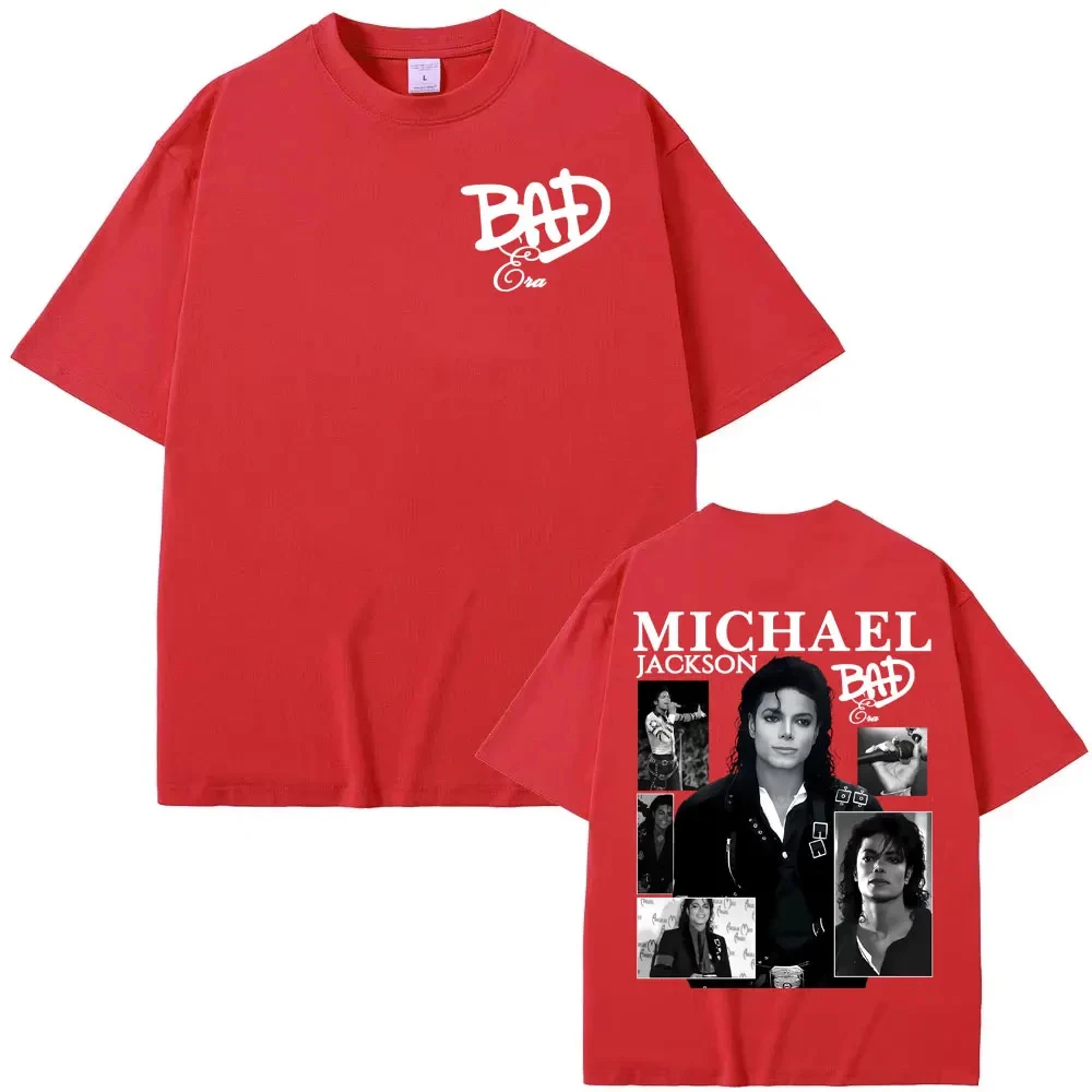 2026 Michael Jackson Band Portrait Print Short Sleeve Crew Neck T Shirt,Oversized Tee, Kids Adults Music Star Graphic Casual Top