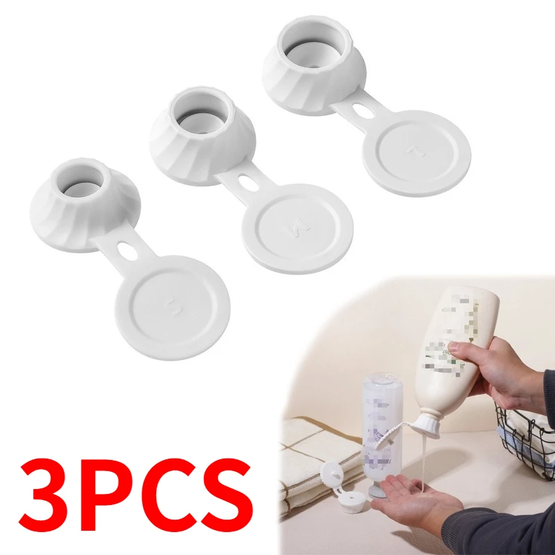 Bottle Emptying Caps, 3/6pcs Adapters Transfer Connector, 3 Sizes Inverted Caps Flipping Bottle, Inverted bottle cap Get Every D