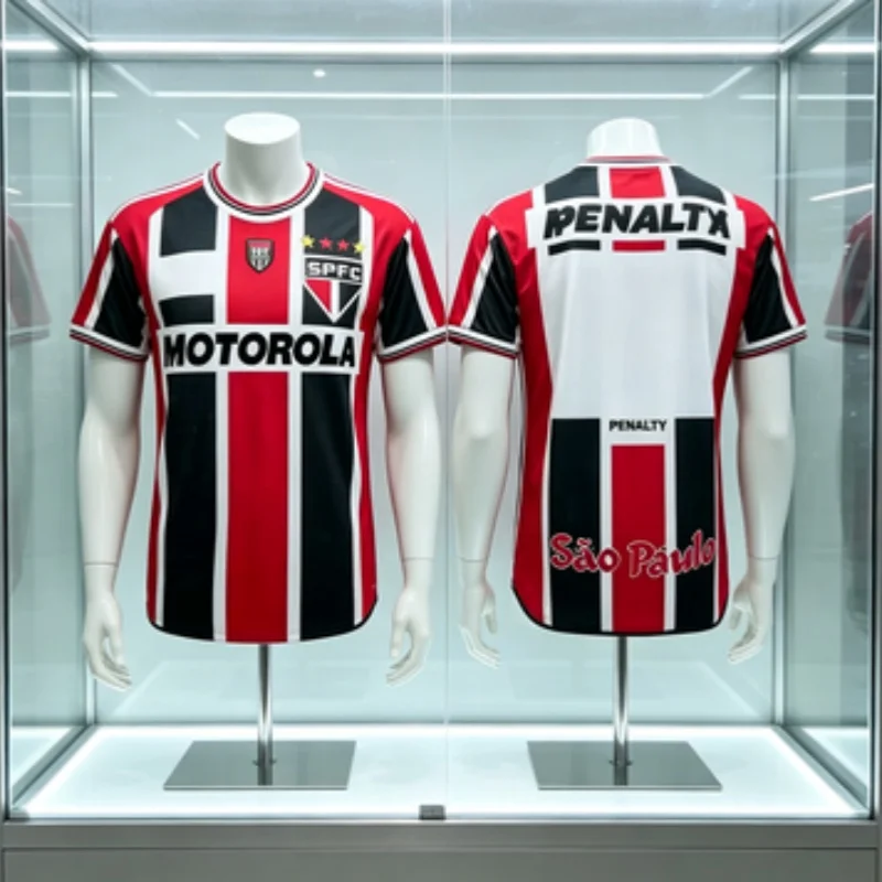Season 2000 São Paulo Vintage Jersey Shirt New 3D Print Sports Training Breathable Quick Drying Sweatshirt Family Matching Tops