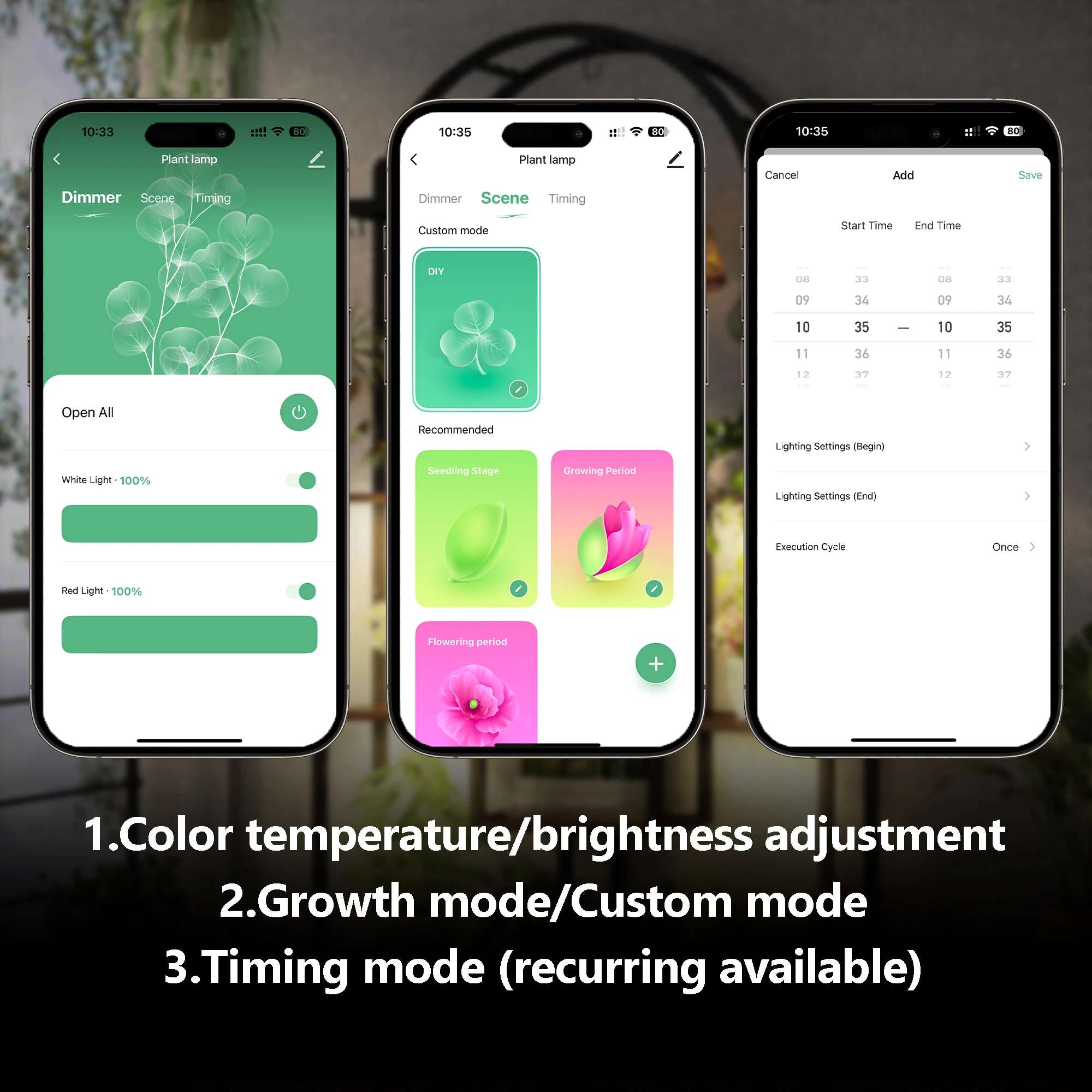 12VTUYA remote control three color adjustable full spectrum LED indoor plant growth lamp can be timed DIY lighting seed start