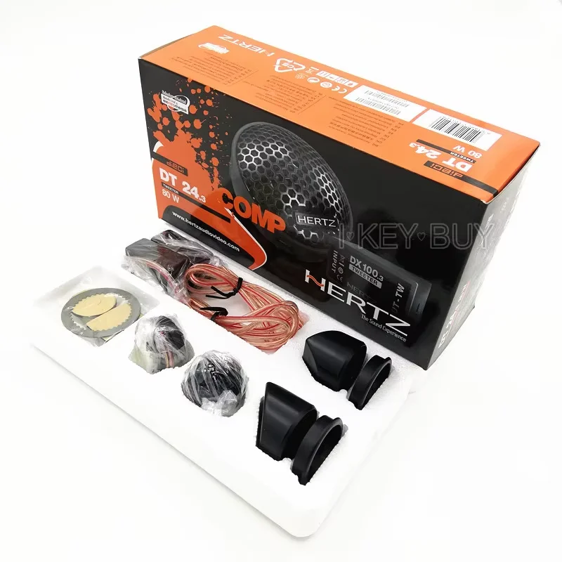 1Set DT24 34mm 80W Silk Done Tweeter Speaker High Sensitivity  Small Treble Head