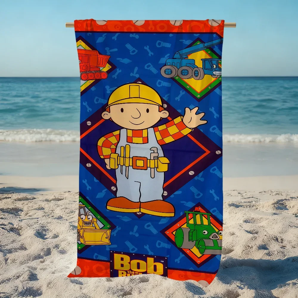 B-Bob B-Builder Towel Bath Quick Dry Soft Lightweight Beach Pool Towels Super Absorbent For Travel Gym Shower Camping Sports