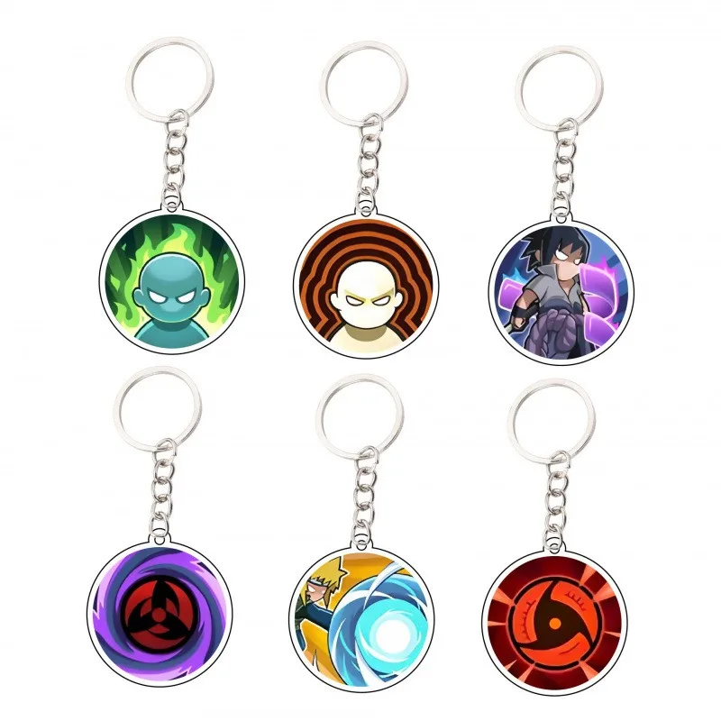 

NARUTOO Deidara Uchiha Obito Character Skill Acrylic Keychain Baga Charms Pendant Gifts Fun Key Chain Souvenir Creative Products